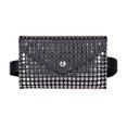 thumbnail image 4 of Bolsa Rivet Flip PU cuero hombro embrague mujeres cintura paquete pecho bandolera JShteea Para Estrenar, 4 of 8