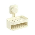 thumbnail image 2 of Fwttom Wall-Mounted Suction Cup Soap Dishs No-Drill Double-Layer Drains Rack, 2 of 6