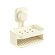 thumbnail image 2 of Jabonera de pared con ventosa | Escurridor de doble capa sin taladro | Jabonera de plástico con bandeja de drenaje | Organizador de baño moderno gris o blanco, 2 of 5