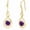 02-amethyst, variant on Sapphire Dangle Drop Earrings 925 Sterling Silver Yellow Gold Plated Dainty Infinity Blue Gemstone September Birthstone Earring Fine Jewelry Birthday Mothers Day Gifts for Mom Women