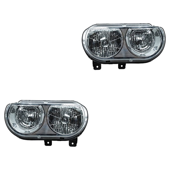 Par de Faros Challenger 2008 A 2014 Dodge TYC .