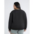thumbnail image 2 of Athletic Works Women's and Women's Plus Crewneck Sweatshirt, Sizes XS-4X, 2 of 4