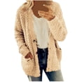 thumbnail image 1 of Cardigan Sweater for Women Oversized Fall Winter Button Down Sweater Tops Casual Long Sleeve Cardigans with Pockets, 1 of 7