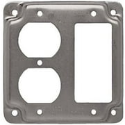 Raco 915C Cover square box GFI & duplex receptacle 915C