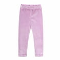 thumbnail image 3 of Girls Velour Sweatsuit Set 2PCS Velvet Sweatshirt + Sweatpants Winter Fleece Pullover Jogger Outfits New Matching Sets Girls Clothing Going out Purple 1-2 Years, 3 of 9