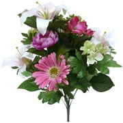Artificial Mixed Lily/Hydrangea Bush