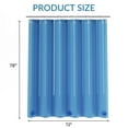 thumbnail image 3 of Bathway Shower Curtain Liner, 72"W x 78"L Waterproof PEVA Plastic Shower Curtain Liner for Bathroom with Magnets, Clear Blue, 3 of 8