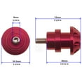 thumbnail image 2 of Honda Suzuki Ducati Triumph 8mm Swingarm Spools Sliders Bobbins Red Detonator, 2 of 3