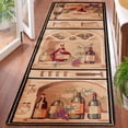 thumbnail image 3 of Safavieh Chelsea Tuscany Bordered Wool Runner Rug, Gold/Multi, 2'6" x 10', 3 of 9