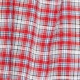 thumbnail image 4 of TOMMY HILFIGER Womens Red Ruffled Pullover Plaid Elbow Sleeve Off Shoulder Top XL, 4 of 5