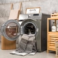 thumbnail image 2 of BoutiqueRugs Middlestown Farmhouse Area Rug - Machine Washable - Black, Cream, Gray - 6'7" x 9', 2 of 19