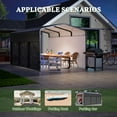 thumbnail image 4 of Upgraded 10x15 FT Heavy Duty Metal Carport with Removable Waterproof Sidewalls, Galvanized Steel Roof, Durable All-Weather Outdoor Shelter for Cars, Boats, Trucks, and Equipment, 4 of 9