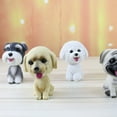 thumbnail image 5 of Resin Bobble Head Dog Figurine /Car Dashboard Decor -Bichon, 5 of 8
