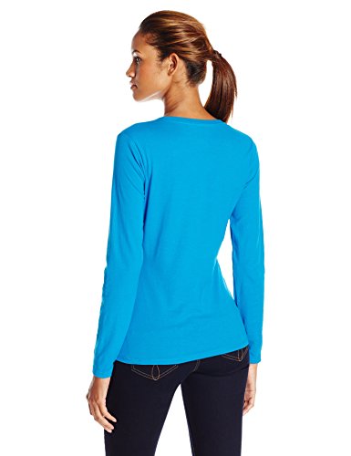 Hanes Womens Long-Sleeve V-Neck T-Shirt 