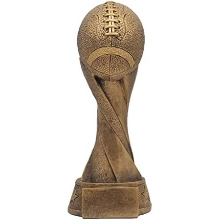 Football Gold Spiral Trophy - 10.5 Inch Tall | Engraved FFL Award - Customize Now