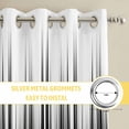 thumbnail image 6 of Black White Kitchen Curtains Window Panels, Modern Geometric Abstract Gradient Striped Insulated Window Treatment Curtain, Grommet Curtains for Bedroom/Living Room/Bathroom, 2 Piece 42"Wx54"L, 6 of 8