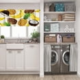 thumbnail image 5 of LALILO Kitchen Curtain Valance Colorful Aloha Tropical Jungle Rod Pocket Window Curtain 52"x 18" Set of 2, 5 of 5