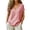Red, variant on Josdec Women's Spring Summer Gingham Checkered V-Neck Short Sleeve Casual Loose T-Shirt Top for Business and Casual Daily Wear S-XXL
