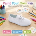 thumbnail image 5 of Girls White Shoes Canvas Comfortable Causal Sneakers for Boys Toddler Kids, 5 of 7