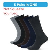 5 Pack Bamboo Dress Socks – Mens Dress Socks Unisex Bamboo Sock Shoe Size 7-11 Comfort Dress Socks For Men And Women by kiraz