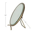 thumbnail image 3 of Creative Co-Op Brass Round Mirror On Stand in Antique Finish, Gold, 3 of 4