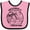 Pink and Black, variant on Inktastic Summer Vacation Mode Naples Beach Florida Boys or Girls Baby Bib