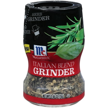(2 Pack) McCormick Italian Blend Herb Grinder, 0.46 (Best Small Herb Grinder)