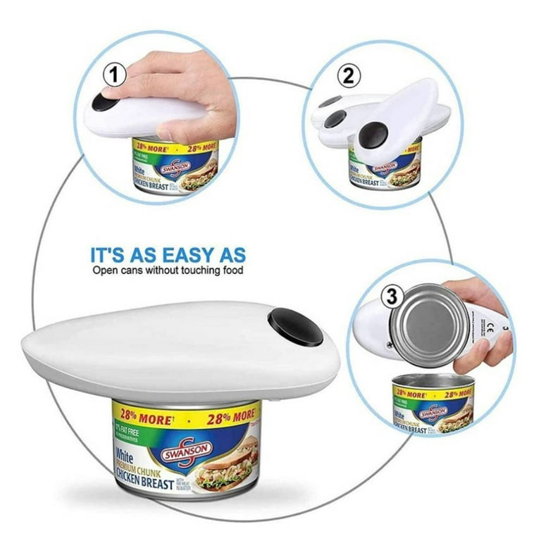 MoveCatcher Electric Can Opener, Automatic Restaurant Can Openers for  Seniors with Arthritis, Weak Hands, Chefs, Smooth Edge Battery-Powered  Handheld Can Opener 