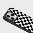 thumbnail image 3 of Caseco iPhone 15 Pro Case With Mag-Safe - Black Checkerboard, 3 of 5