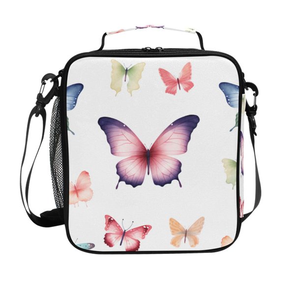ALAZA Beautiful Butterfly Lunch Box Insulated Lunch Bag Reusable Thermal Cooler Tote School Picnic