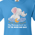 thumbnail image 4 of Inktastic My Meemaw Loves me to the Moon and Back Elephant Family Youth T-Shirt, 4 of 5