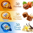 thumbnail image 2 of Individual Coffee Creamer Singles Variety Pack (3 Flavors) 150 Count Non-Dairy Coffee Creamer Pods, Hazelnut, Caramel, French Vanilla - Individual Creamers Non Refrigerated, 2 of 5