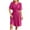Hot Pink, variant on LOVZFMLL Summer Dresses for Women 2025 Elegant Classy V Neck Pleated Casual Wrap Midi Dresses Beach Prom Wedding Guest Dresses Pink XXL