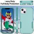 thumbnail image 7 of NIFFPD iPhone 14 Plus Case, Shockproof Full Coverage Protective Cover Phone Case for iPhone 14 Plus 6.7" Green, 7 of 7
