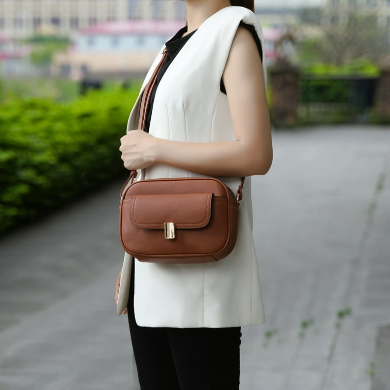 MKF Collection Michaela Vegan Leather Women's Shoulder Bag, Chic Modern  Crossbody Purse Handbag by Mia K - Black