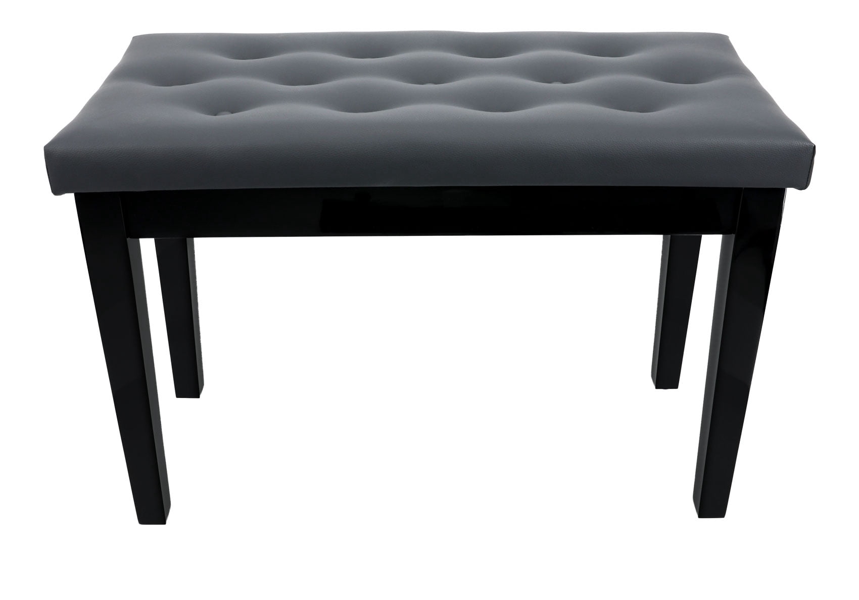 Rockville PB7 BLACK Premium Piano Bench w/Thailand Wood, Comfy Padding + Storage
