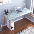 thumbnail image 3 of VOLEAAR Turquoise Green Marble Peel and Stick Wallpaper 15.7 x 78.7 Inches Contact Paper Vinyl Film Self Adhesive Removable Waterproof Wall Paper for Countertops Cabinets Kitchen Shelf Liner, 3 of 7