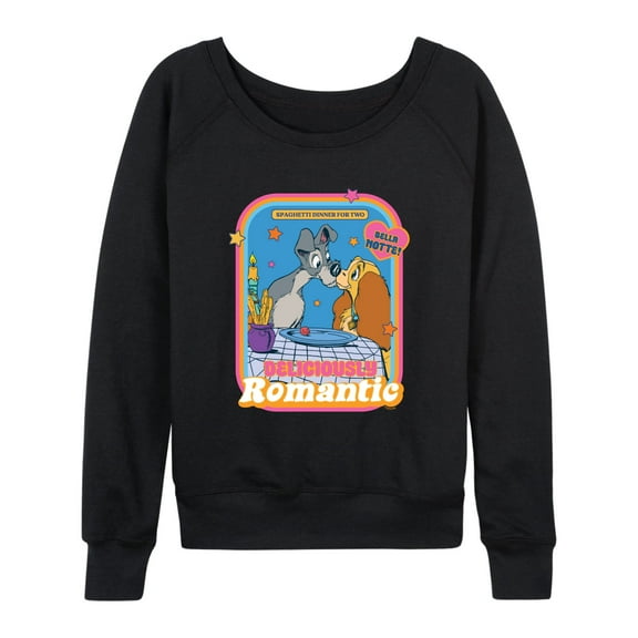 Lady and The Tramp - Delicously Romantic - Women's Lightweight French Terry Long Sleeve Shirt