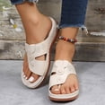 thumbnail image 7 of NOKIO Women's Summer Toe Wedge And T Shaped Oversized Beach Sandals And Slippers Women's Comfortable Arch Support Summer Orthotic Flip Flops Sandals, 7 of 7