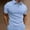 Light Blue, variant on Vivianyo HD Short Sleeve Shirt for Men Men Casual Solid Turndown Pullover Button Short Sleeve Blouse Tops