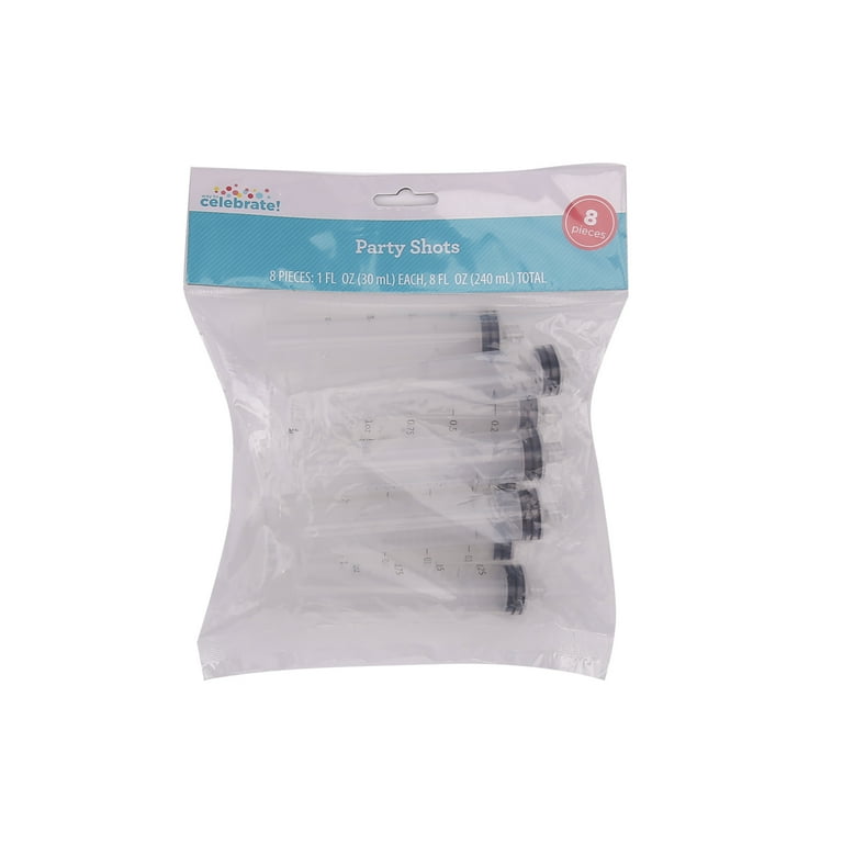 Way to Celebrate Party Shots - 1 oz. Reusable Shot Syringes, 8 ct.