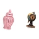thumbnail image 5 of Jarrón De Porcelana Con Tapa, Ideal Para Arreglos Florales Y Almacenamiento Decorativo. Figura De Globo Terráqueo. Reloj De Mesa Moderno, Adorno Artístico Para Oficina, Estantería O, 5 of 8