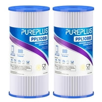 PurePlus Whole House Water Filter Replacement - Sediment Removal - 2 Pack, 10" x 4.5"