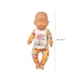 thumbnail image 3 of Gallickan Baby Doll Accessories, Baby Doll Clothes for 17-19 Inch Dolls, Clothes And Pantsuit, Doll Outfits for Christmas Birthday Gift, Orange,White, 3 of 6