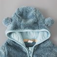 thumbnail image 5 of Girls Boys Toddler Fleece Hooded Jacket Coat Winter Warm Coat Jackets For Baby Girls Boys Sweatshirt Outwear Clothes Zipper Up, 5 of 11