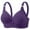 99# Purple, variant on UoCefik Womens Bras No Underwire Seamless Supportive Wireless Bra V Neck Full Coverage Push Up Bralettes Breathable Comfy Everyday Bras(Black,38)