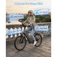 thumbnail image 6 of Adult Electric Mountain Bike, 1500W Peak Motor, 48V 13Ah Removable Battery, 25MPH Max Speed, 26" Fat Tire Electric Bike with Front Suspension, 7-Speed Shimano, for Commuter & Off-Road, 6 of 9