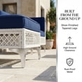 thumbnail image 6 of LAZZO 5-Piece Patio Furniture Set, Outdoor Wicker Conversation Set with Thick Cushions & Coffee Table for Backyard and Garden, Blue, 6 of 10
