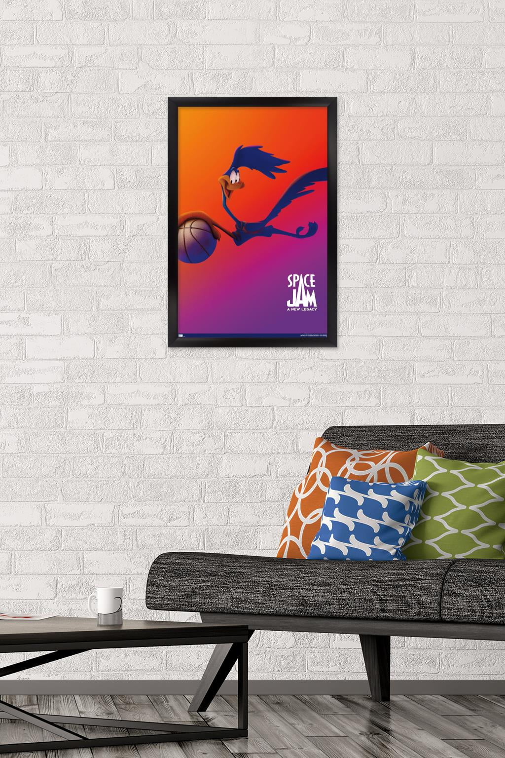 Space Jam: A New Legacy - Road Runner One Sheet Wall Poster, 14.725" x 22.375", Framed