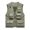 Khaki, variant on jjayotai Mens Coat Jacket Clearance Men's Work Sleeveless Jacket Solid Color Stand Collar Multiple Pockets Outdoor Sports Photography Leisure Vest Coat